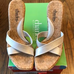 Charles by Charles David cork wedge sandals